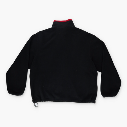 RALPH LAUREN POLO SPORT 90s Black & Red Zip-up Fleece Jacket (XL)