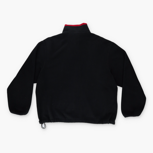 RALPH LAUREN POLO SPORT 90s Black & Red Zip-up Fleece Jacket (XL)