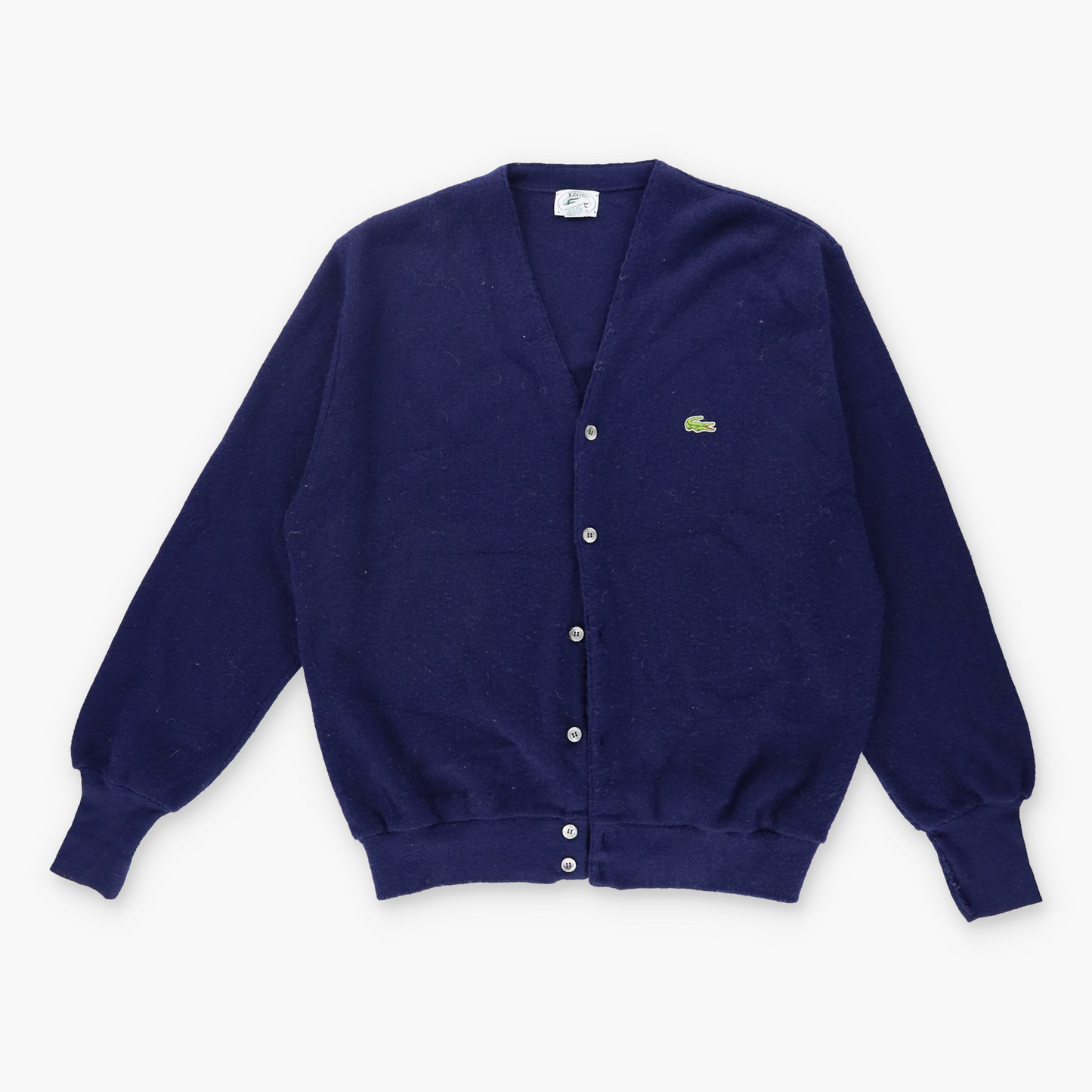 Vintage LACOSTE IZOD Embroidered USA Made Navy Button Up Cardigan (XL) *Aubs Vintage Sole Melbourne