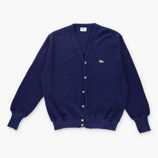 Vintage LACOSTE IZOD Embroidered USA Made Navy Button Up Cardigan (XL) Vintage Sole Melbourne