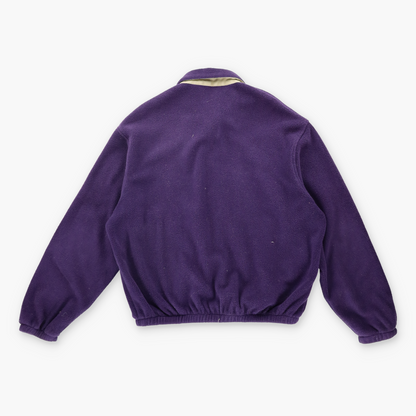USA Made POLO RALPH LAUREN Vintage Logo Purple Fleece Zip Up Jacket (L) *Aubs Vintage Sole Melbourne