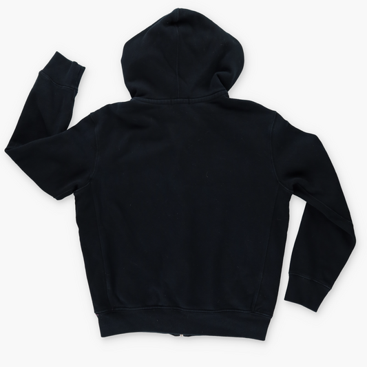 RALPH LAUREN POLO Embroidered Logo Zip Up Red & Black Hoodie Sweatshirt (M-L)