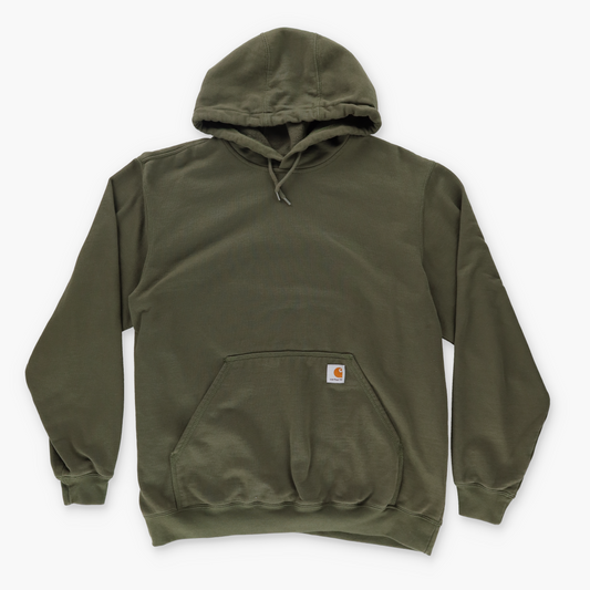 CARHARTT 'Loose Fit' Khaki Green Hooded Sweatshirt (L)