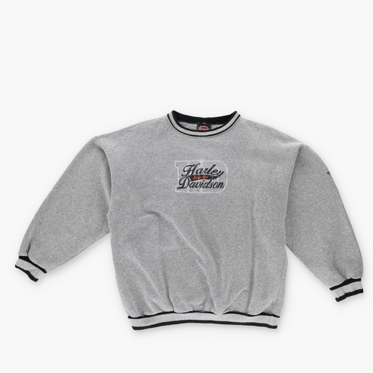 HARLEY DAVIDSON 'USA Made' Birmingham, Alabama Embroidered  Grey Sweatshirt (M-L)
