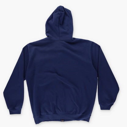 CARHARTT K122 Navy Loose Fit Hooded Zip-Up Sweatshirt (XL)