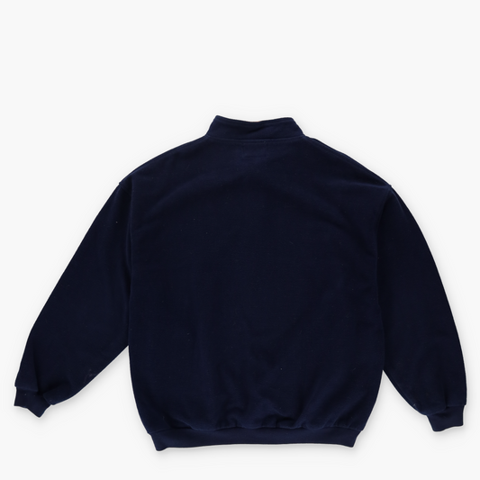 HANES 1996 Atlanta Olympics USA Made Navy Fleece 1/4 Button Sweatshirt (L-XL)