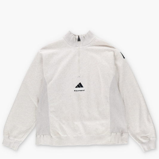 ADIDAS Equipment 'Limited Edition' Grey Marle 1/4 Zip Sweatshirt (L-XL)