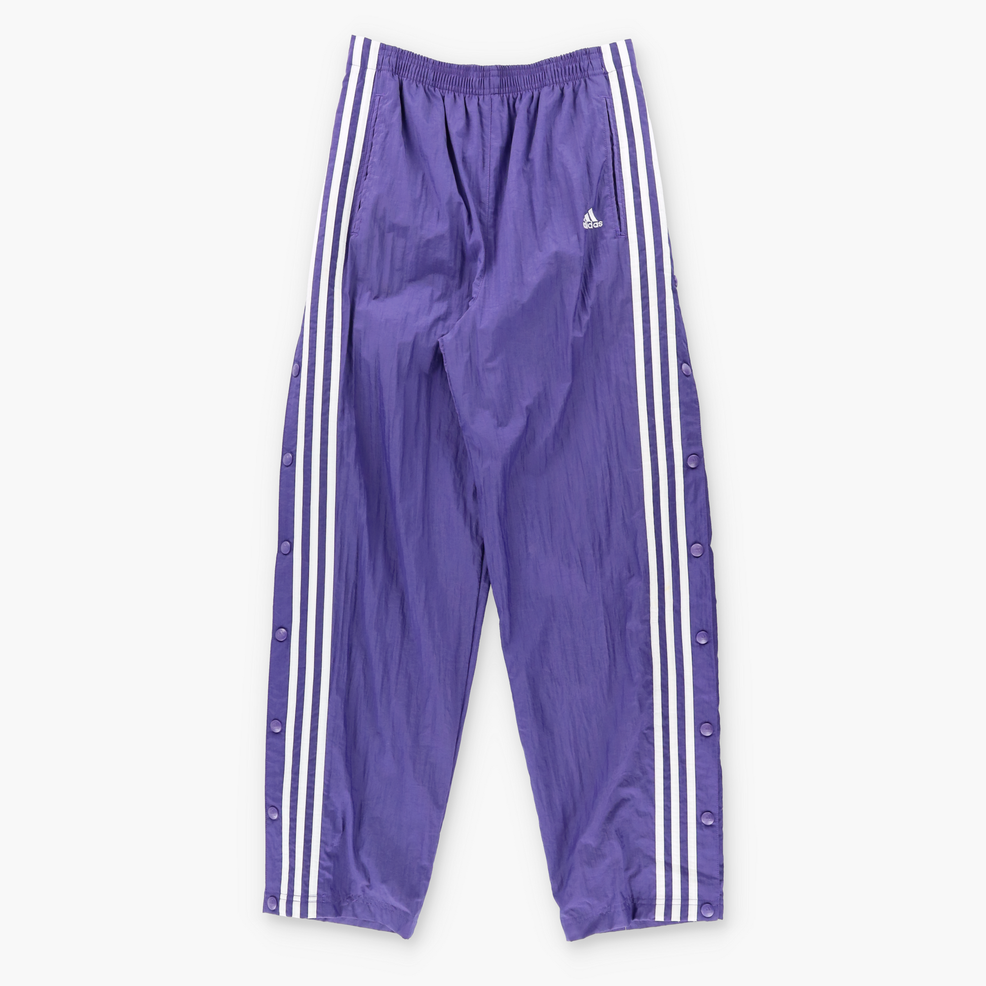 Vintage ADIDAS Purple & White Embroidered Logo Tear Away Trackpants (XS) ***COCO Vintage Sole Melbourne