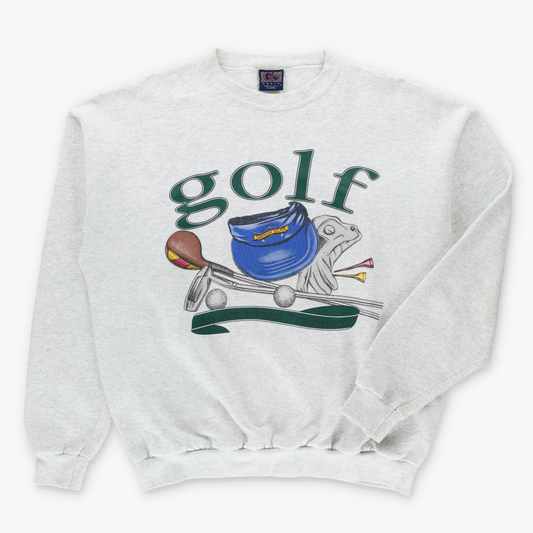Golf "An American Tradition" Light Heather Grey USA Made GS SPORT Sweatshirt (XL)