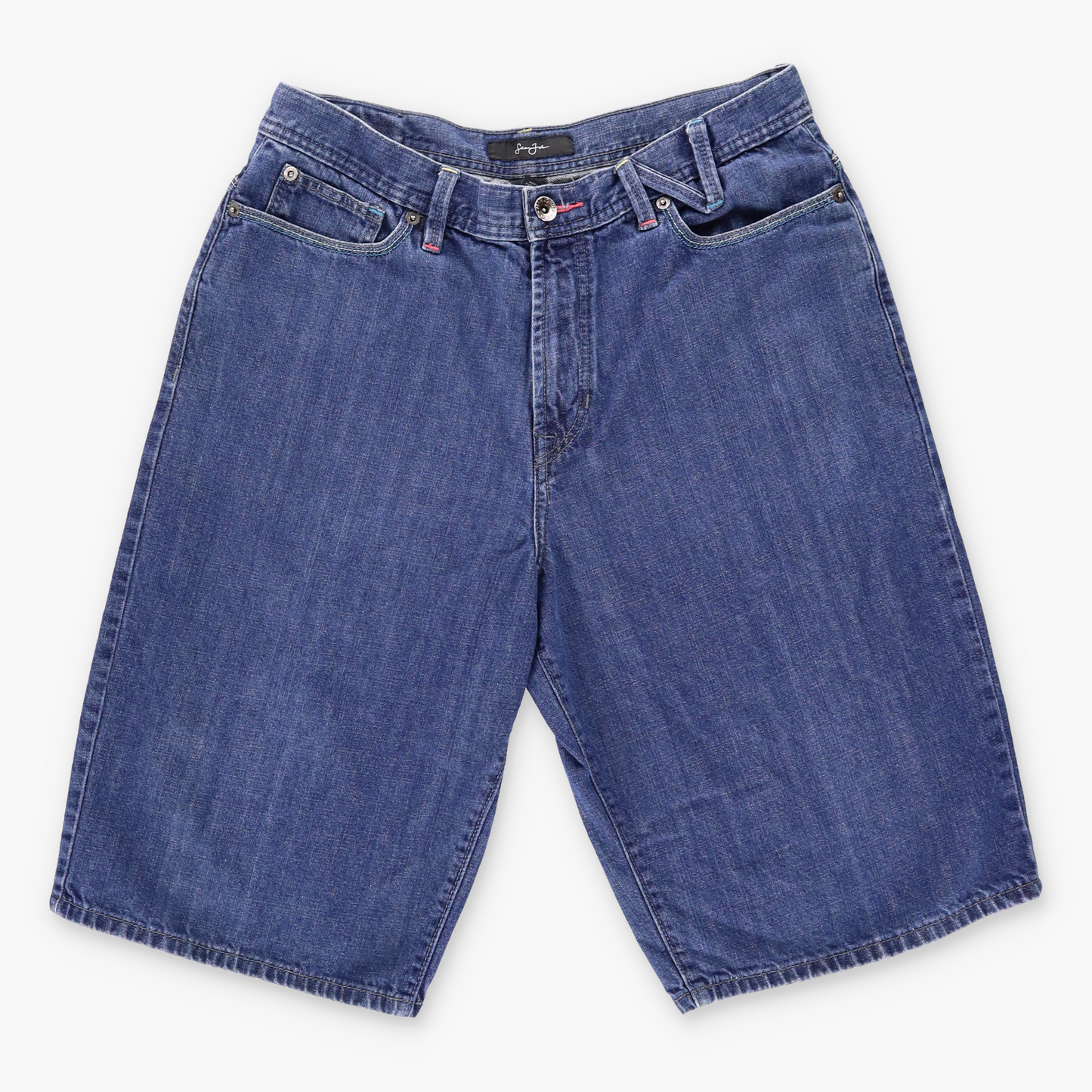 SEAN JOHN Y2K Colourful Stitching Jorts Denim Jean Shorts (34)