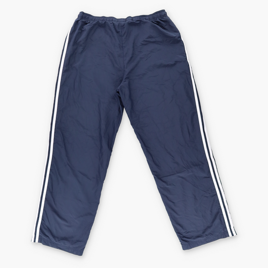 ADIDAS Embroidered Logo Navy & White Track Pants (L)