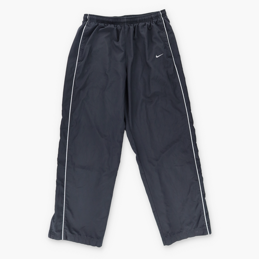 NIKE Embroidered Logo Black & Grey Track Pants (L)