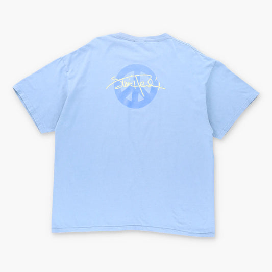 Vintage JIMMY HENDRIX Peace Sign Rock Music Blue Tee (XL)