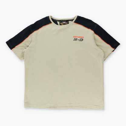 Vintage HARLEY DAVIDSON Embroidered  Motorcycle T-Shirt USA Made (XL)