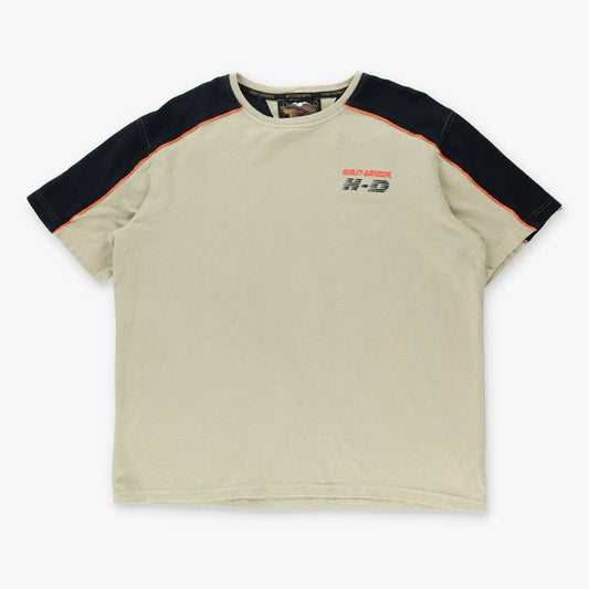 Vintage HARLEY DAVIDSON Embroidered  Motorcycle T-Shirt USA Made (XL)