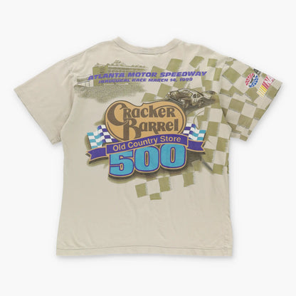 1999 Vintage NASCAR Cracker Barrell Racing T-Shirt USA Made (L)