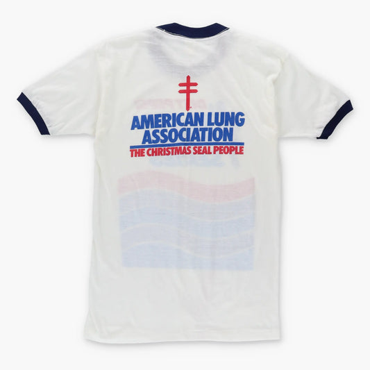 Vintage DIET PEPSI '10,000 Meter Series' 50/50 Single Stitch Ringer T-Shirt (S)