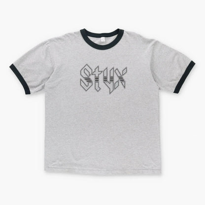 Vintage STYX Rock Band Tour USA Made Ringer Music T-Shirt (XL-XXL) Vintage Sole Melbourne