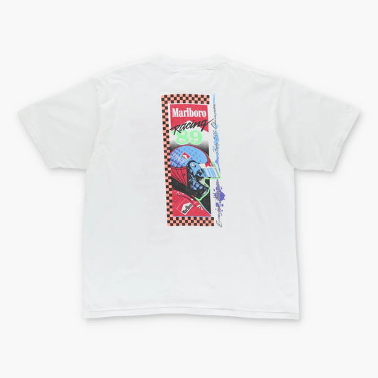 1989 Vintage MARLBORO X F1 Emerson Fittipaldi Racing Single Stitch T-Shirt (XL)
