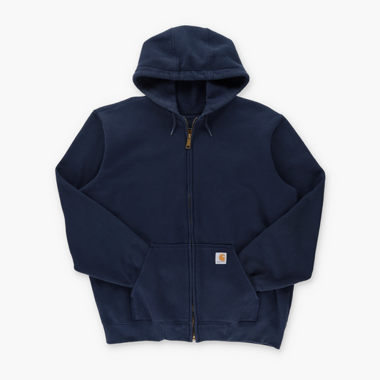 CARHARTT Navy 'Original Fit' Full Zip Hoodie Sweatshirt (L-XL Tall)