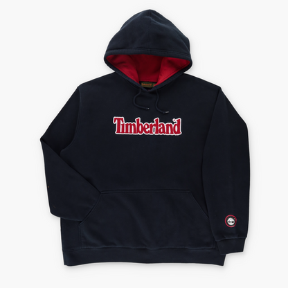TIMBERLAND Red & Black Spell Out Hoodie Sweatshirt (XXL TALL)