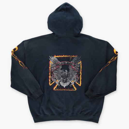 "Legends Never Die" Flames & Eagle Harley Motorcycle (XXL)