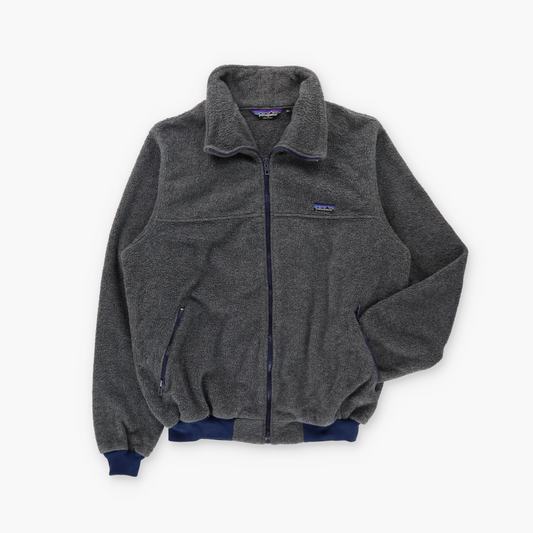 PATAGONIA Dark Grey & Navy USA Made Fleece Jacket (L-XL)