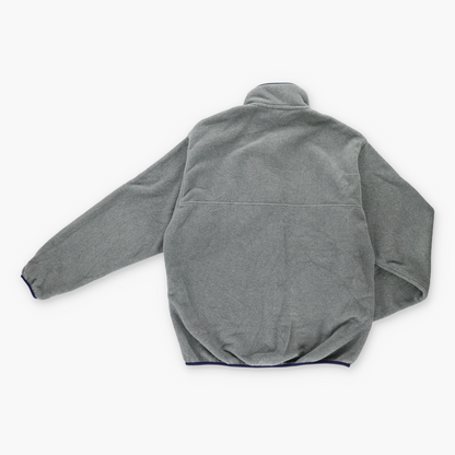 Vintage PATAGONIA Fleece Quarter Snap Grey & Navy Sweatshirt (M) *Aubs Vintage Sole Melbourne