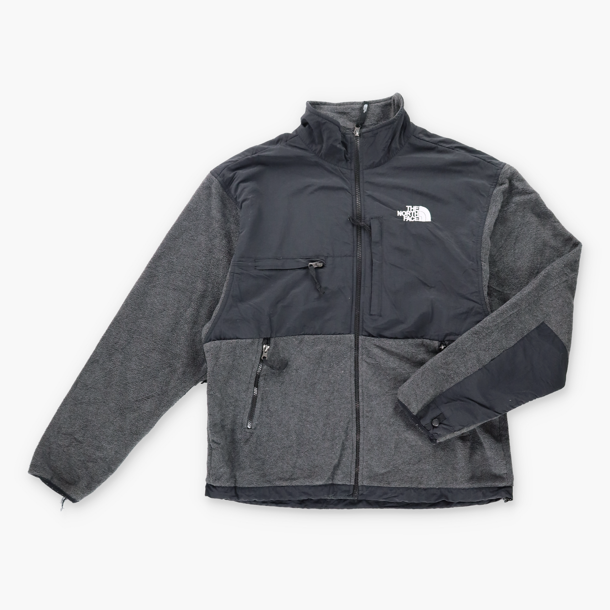 Vintage THE NORTH FACE 90's Denali Embroidered Grey Fleece Jacket (Men's M) *Aubs Vintage Sole Melbourne