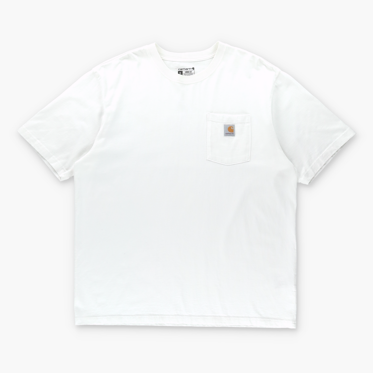 Vintage CARHARTT 'Loose Fit' Classic Logo White Pocket Workwear T-Shirt (XL) *Aubs Vintage Sole Melbourne