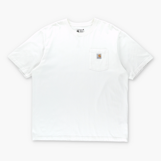 Vintage CARHARTT 'Loose Fit' Classic Logo White Pocket Workwear T-Shirt (XL) Vintage Sole Melbourne