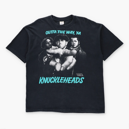 Vintage 1989 THREE STOOGES "Outta The Way, Ya Knuckleheads" Single Stitch Tee USA Made (L)