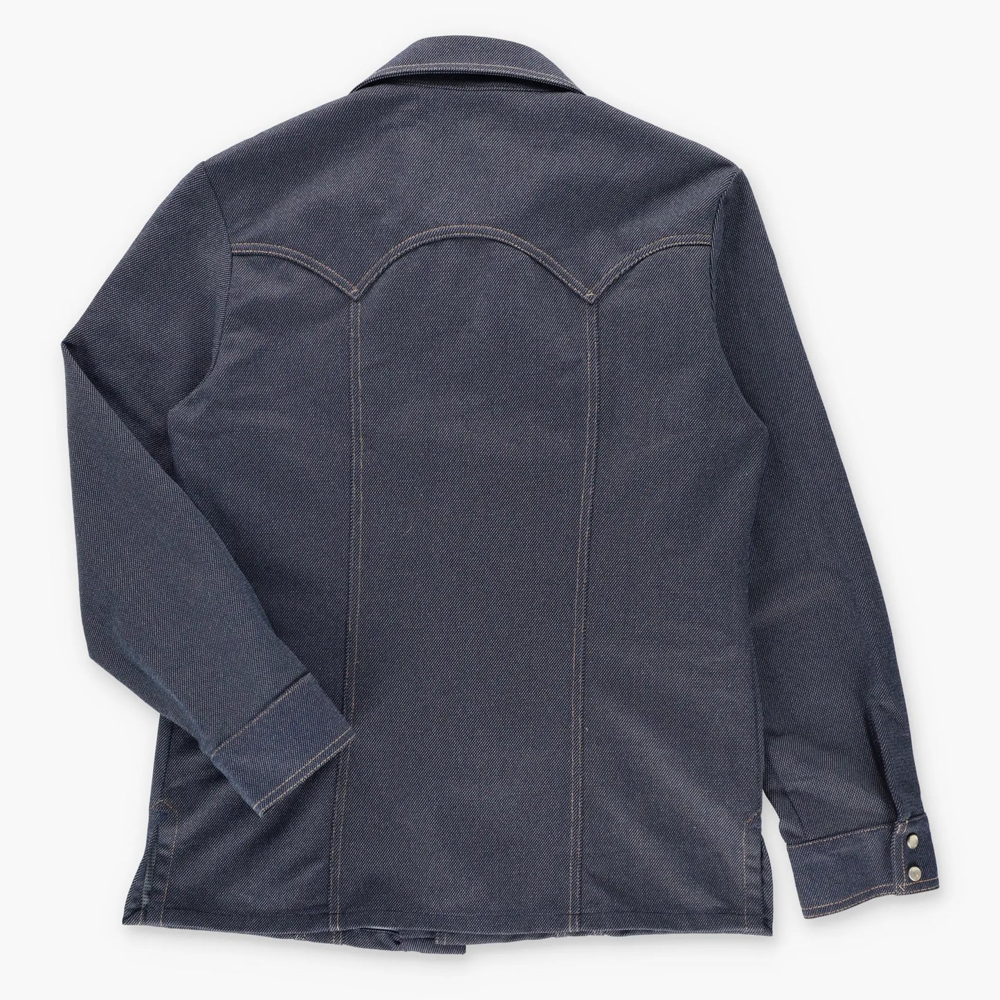 Vintage LEVI'S Orange Tab Pearl Snap Button Navy Blue Western Shacket (M)
