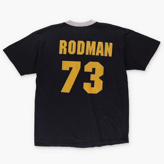 LOS ANGELES LAKERS Dennis Rodman NBA Basketball Ringer Tee (L-XL)