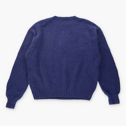 Vintage RALPH LAUREN Wool Eagle Navy USA Flag Hand Knit Sweatshirt *Aubs Vintage Sole Melbourne