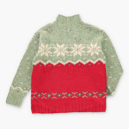 Vintage POLO RALPH LAUREN Quarter Zip Hand Knit Sweater *Aubs Vintage Sole Melbourne