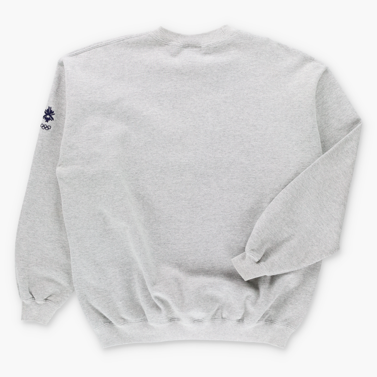 Vintage Olympic Winter Games 2002 Embroidered USA Flag Grey Sweatshirt (L) ***COCO Vintage Sole Melbourne