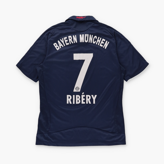 ADIDAS Bayern Munich 2008-2009 Away Navy Soccer Jersey (M)