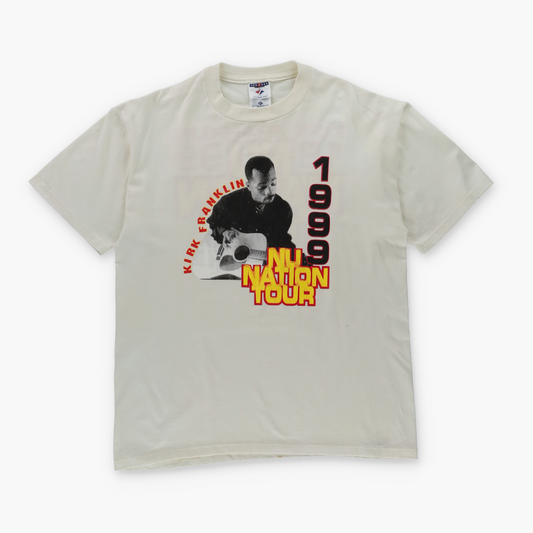 Kirk Franklin 'NU Nation' Tour 1999 USA Made Double Sided JERZEES Tee (L-XL)