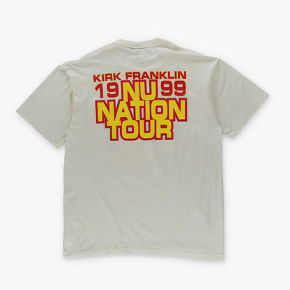 Kirk Franklin 'NU Nation' Tour 1999 USA Made Double Sided JERZEES Tee (L-XL)