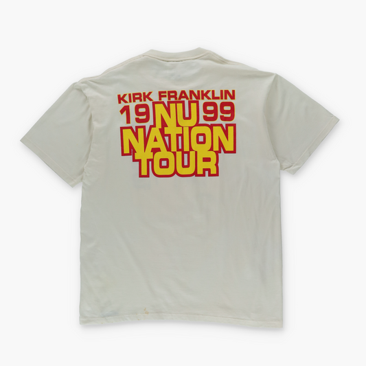 Kirk Franklin 'NU Nation' Tour 1999 USA Made Double Sided JERZEES Tee (L-XL)