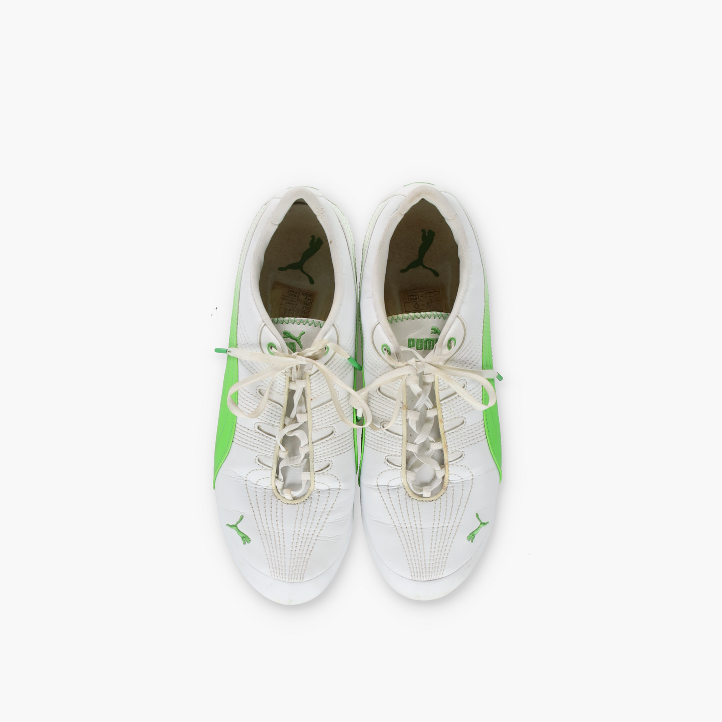 PUMA Vintage Green & White Speedcat Trainers Sneakers (41)