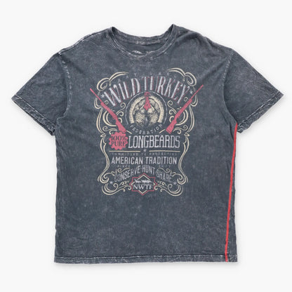 AFFLICTION "National Wild Turkey Federation" Y2K Vintage USA Made Hunting Tee (XL)