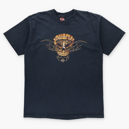 HARLEY DAVIDSON Maui Hawaii Black USA Made Double Sided T-Shirt (XL)