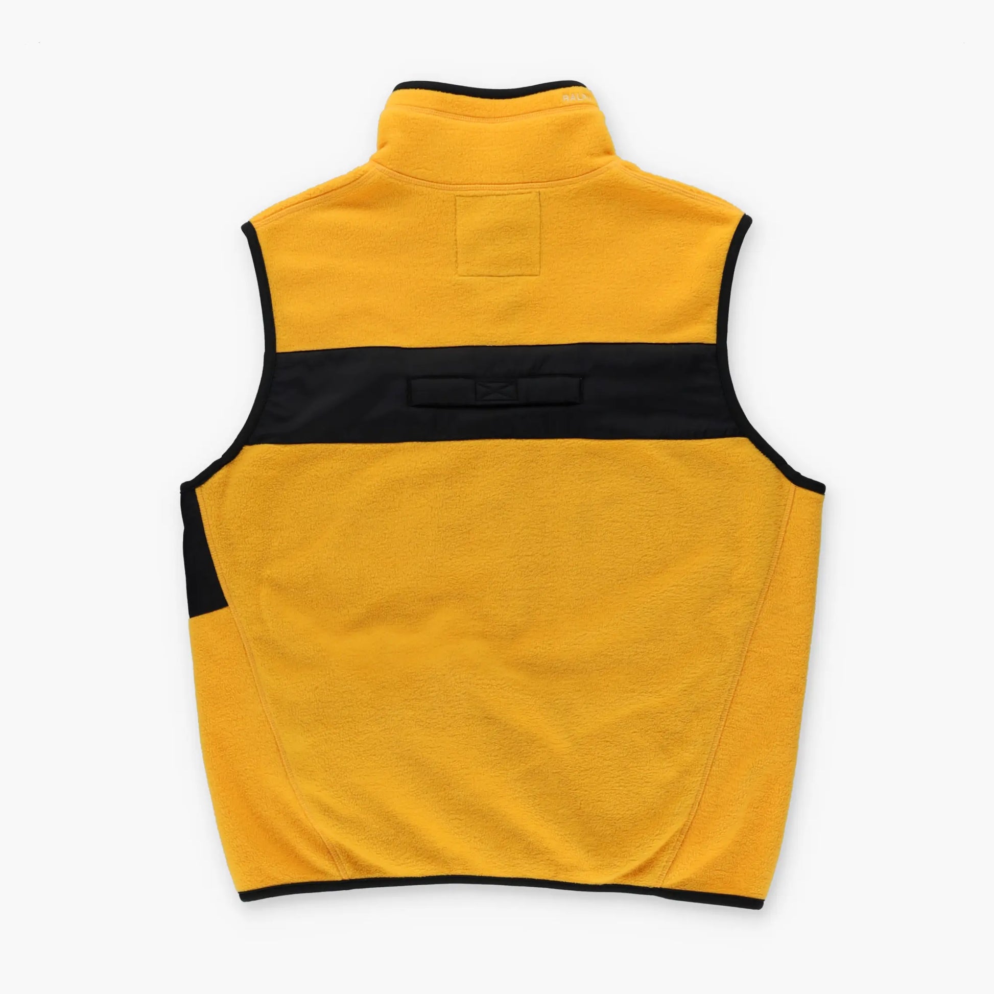 RALPH LAUREN POLO JEANS Yellow Fleece Hide Away Hood Vest (M) - Vintage Sole Melbourne