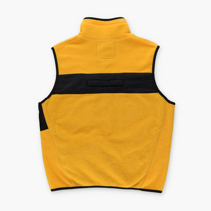 RALPH LAUREN POLO JEANS Yellow Fleece Hide Away Hood Vest (M) - Vintage Sole Melbourne
