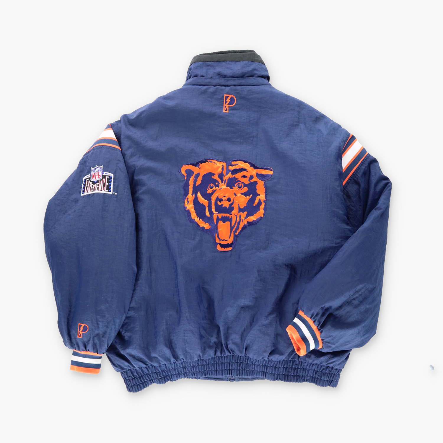 Chicago Bears Embroidered Patch PRO PLAYER Reversible Full Zip NFL Jacket Korean Made (XXL) - Vintage Sole Melbourne