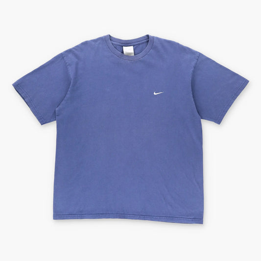 Vintage NIKE Embroidered Navy & White T-Shirt (L)