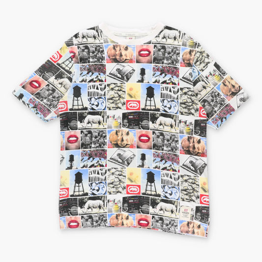 Vintage ECKO UNLTD 'The Classic T-Shirt' All Over Print Multicolour Tee (L)