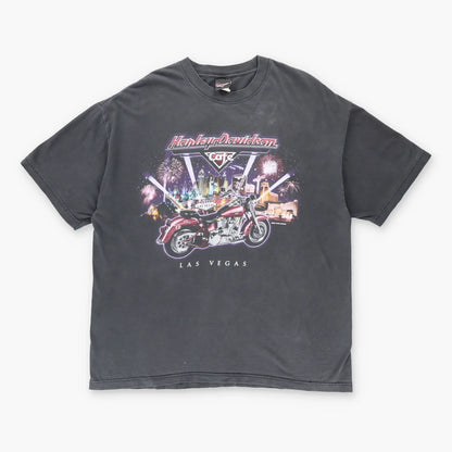 Vintage HARLEY DAVIDSON Cafe Las Vegas Faded T-Shirt (XL)
